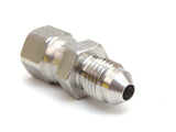 Parker 4 XHL6-SS Stainless Steel 1/4" JIC 37° Flare X 1/4" Female ORFS Swivel Straight Conversion Adapter Tube Fitting