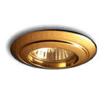 Futura Lighting 1401-03-Gold Adjustable Gimbal Recessed Downlight includes MR16 Light Bulb