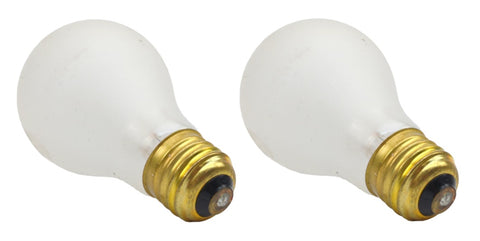 EiKO 100A/RS/TF 100W 130VAC A19 E26 Medium Screw Rough Service Gator Skin Incandescent Lamp Light Bulb 2-Pack