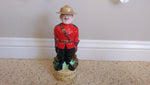 Vintage Alberta's Hand Painted Royal Canadian Mountie CANADIAN CLUB Decanter Bottle