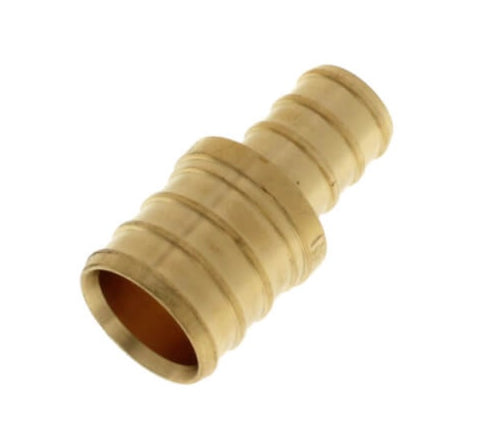 Uponor Wirsbo P4545075 Brass 1/2" PEX X 3/4" PEX Coupling Fitting