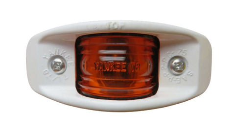 Yankee 71/ 75/ 78 MCI Bus 7D-7-7 White Armored Amber Side Marker Clearance Light