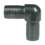 Vultail 12100 Polypropylene 15mm (1/2”) Hose Barb 90° Elbow Connector Joiner Fitting