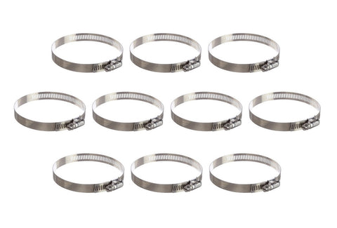 IDEAL 67-6 6764-6 Tridon 665-064 Hy-Gear SAE 64 2-1/2” to 4-1/2” Stainless Steel Hose Clamp Box of 10