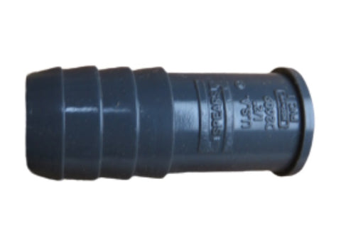 Spears 1449-005 PVC Schedule 40 1/2" Hose Barb Insert Plug Fitting