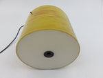 Custom Yellow 9-1/2" Diameter X 12" High Pendant Chandelier with Light Bulb