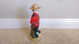 Vintage Alberta's Hand Painted Royal Canadian Mountie CANADIAN CLUB Decanter Bottle