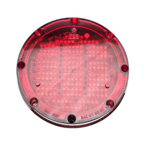 Doran 9112 Round 9-16 VDC 7” LED Red Warning Light SoundOff Signal E756IEB0R-FA