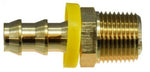 Midland Metal 30-207 Brass 1/2" NPTF X 1/2" Push-Lok Push On Hose Fitting Male Pipe Parker 30182-8-8B