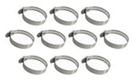 IDEAL 63-4 6352 Tridon 225-052 Hy-Gear SAE 52 2-3/4” to 3-3/4” Stainless Steel Hose Clamp Box of 10