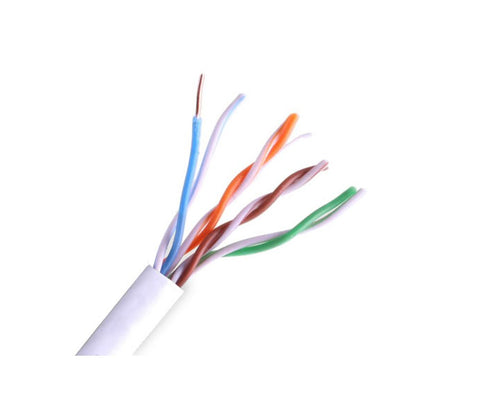 Wirepath NST-CAT5E 1000' Unshielded 350MHz 24/4 Solid .50mm Network Ethernet CAT5 CAT5E Wire NST-CAT5E-1000-WHT