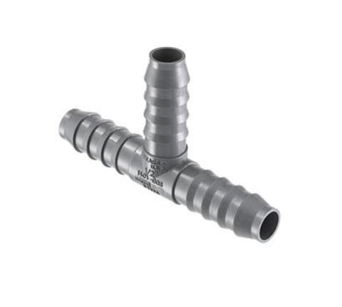 Spears 1401-005 Schedule 80 Gray Molded 1/2" Hose Barb Reducing Insert PVC Tee Fitting