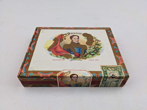 Bolivar Coronas Grandes Handmade Since 1895 Wooden Cigar Box