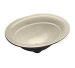 Kohler 2824-96 Serif Biscuit Oval 17-3/4" X 12-3/4" Cast Iron Undermount Bathroom Sink