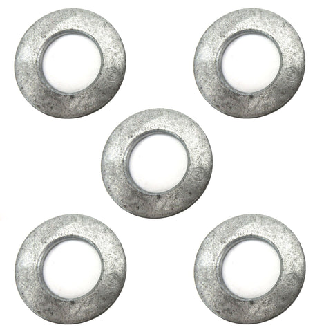 Generic 15/16” in. I.D. X 1-3/4” in. O.D. Flat Plain Round Washer Lot of 5