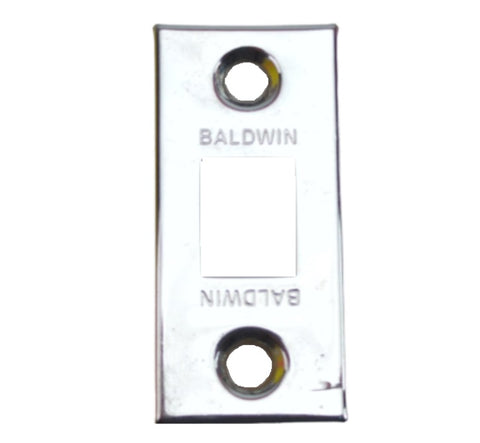 Baldwin 8000-STR 8000.STR 8000260STR Polished Chrome Standard Security Deadbolt Strike