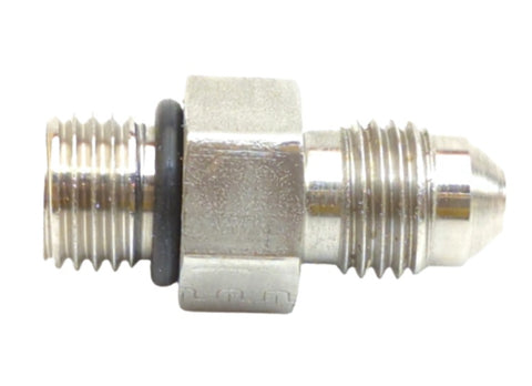 Parker 4 F5OX-SS Triple-Lok 1/4" JIC 37° Flare X 7/16” Male SAE-ORB Straight Thread Connector Tube Fitting