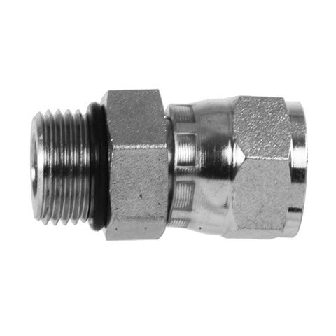 Parker 4 F65OX-S Triple-Lok 37° Flare SAE-ORB Tube Swivel Straight Thread Connector Adapter Fitting