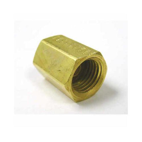 Eaton Aeroquip Weatherhead 302X2 1/8" Brass Inverted Flare Tube Union