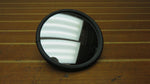 Rosco 355D Black Bezel 6" Round Convex Glass Security Mirror with Bracket 24435200
