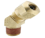 Parker VS279NTA-6-6 Brass 45° Elbow 3/8" Male Compression Air Brake Tube Fitting