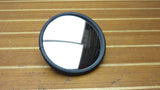 Rosco 355D Black Bezel 6" Round Convex Glass Security Mirror with Bracket 24435200