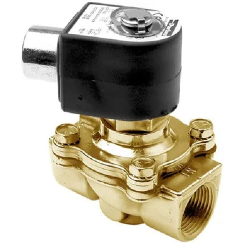 Parker 12F23C2248A3FGC8008W Gold Ring 2-Way 24V 3/4" Normally Closed Brass Solenoid Valve