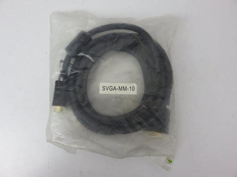 Calrad SVGA-MM-10 10 ft. Male to Male Double Shielded Coaxial Cable with Ferrites