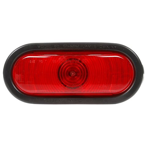 Truck-Lite 60340R 60 Series Incandescent 6" Oval Red Stop/ Turn/ Tail Light / Lamp