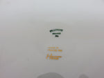 Pillivuyt for Hoan Vintage Wildflower 8" Round White Porcelain Pleated Souffle / Casserole Dish