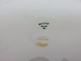 Pillivuyt for Hoan Vintage Wildflower 8" Round White Porcelain Pleated Souffle / Casserole Dish
