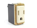 Bticino 5028 5028N Magic Series American Standard 15A 125VAC 2P+T Socket