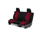 Caltrend FD444-02NN for F150 Rear Black Red 60/40 Split Bottom Custom Seat Cover