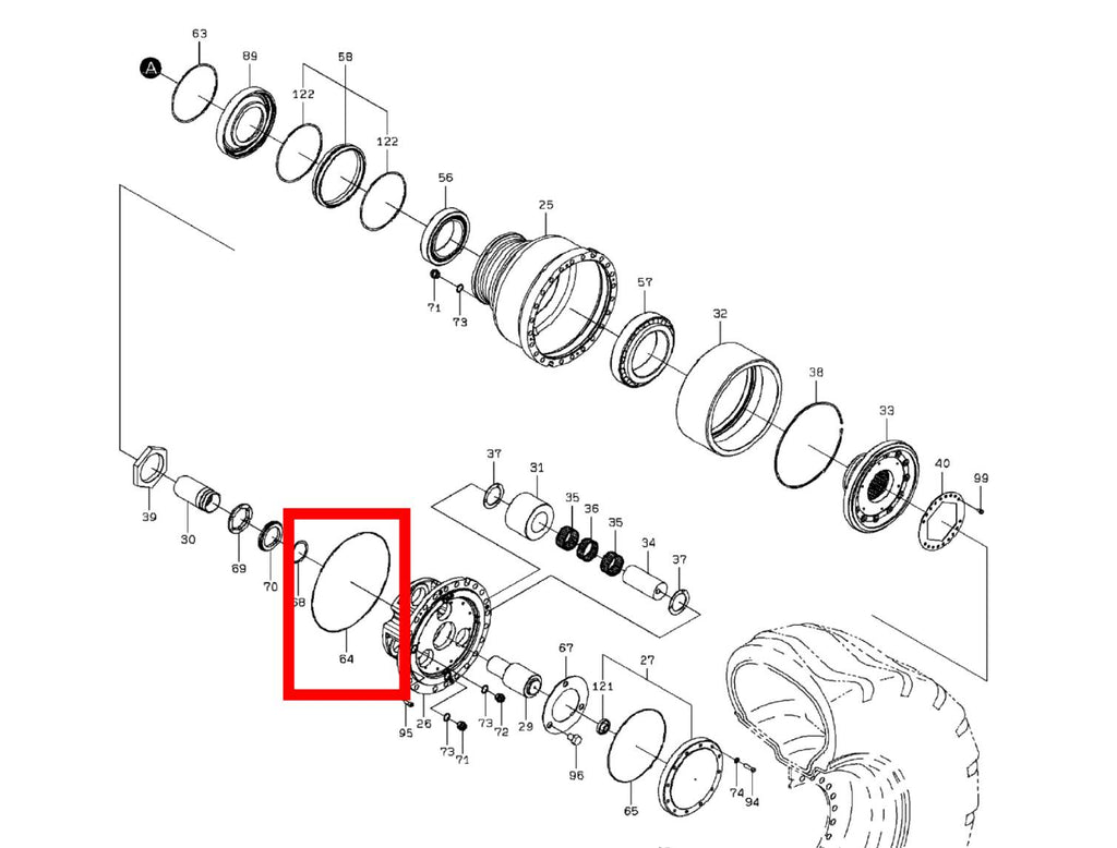 Kawasaki 47131-20280 Genuine OEM O-Ring for 95ZIV IV-2 95Z7 97Z7 Wheel  Loader