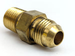 Parker 6 FTX-B Triple-Lok Brass 3/8" Male JIC 37° Flare X 1/4" Male NPTF Straight Connector Tube Fitting