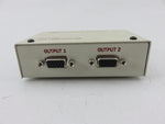 HRT Hall Research Model 200 Durable Metal 12 VDC 2 Port VGA Dual Video Splitter