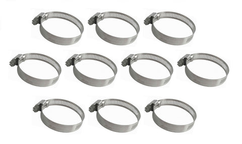 IDEAL 67-6 6724-6 Tridon 665-024 Hy-Gear SAE 24 1” to 2” Stainless Steel Hose Clamp Box of 10