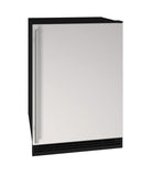 U-Line UHRI124-WS01A White 4.2 cu ft 24" 110V Under Counter Refrigerator and Ice Maker