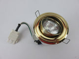 Futura Lighting 1401-03-Gold Adjustable Gimbal Recessed Downlight includes MR16 Light Bulb