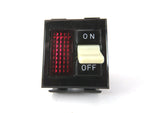 Cole Hersee R359 12V 4 Blade 2 Position On / Off Red Pilot Light Toggle Switch