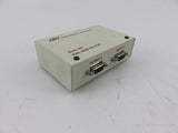 HRT Hall Research Model 200 Durable Metal 12 VDC 2 Port VGA Dual Video Splitter