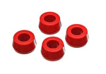 High Temp Red 1" X 1-7/8" Polyurethane Half Tapered Shock Eye Shock Absorber Bushing Boda B-908 Lot of 4