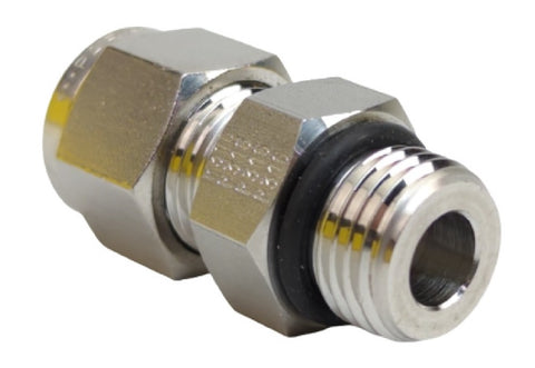 Parker 6M1SC6-316 A-LOK Stainless Steel 3/8" Male Connector X 9/16-18” SAE Straight Thread Tube Fitting