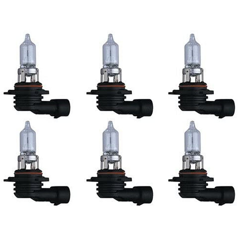 GE 13384 9005 Automotive Miniature 12V 65W Halogen Low Beam Headlamp Light Bulb Lot of 6