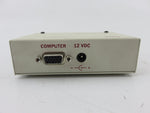 HRT Hall Research Model 200 Durable Metal 12 VDC 2 Port VGA Dual Video Splitter