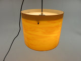 Custom Yellow 9-1/2" Diameter X 12" High Pendant Chandelier with Light Bulb