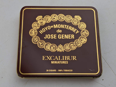 Hoyo De Monterrey de Jose Gener Excalibur Miniatures Cigar Tin Pocket Size Box