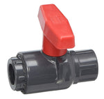 Spears 2131-005 Gray 1/2” FNPT Standard PVC Compact Ball Valve Fitting with Handle