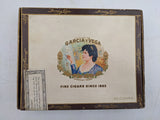 Garcia Y Vega Elegantes Claro 50 Fine Cigars Wooden Cigar Box