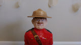 Vintage Alberta's Hand Painted Royal Canadian Mountie CANADIAN CLUB Decanter Bottle